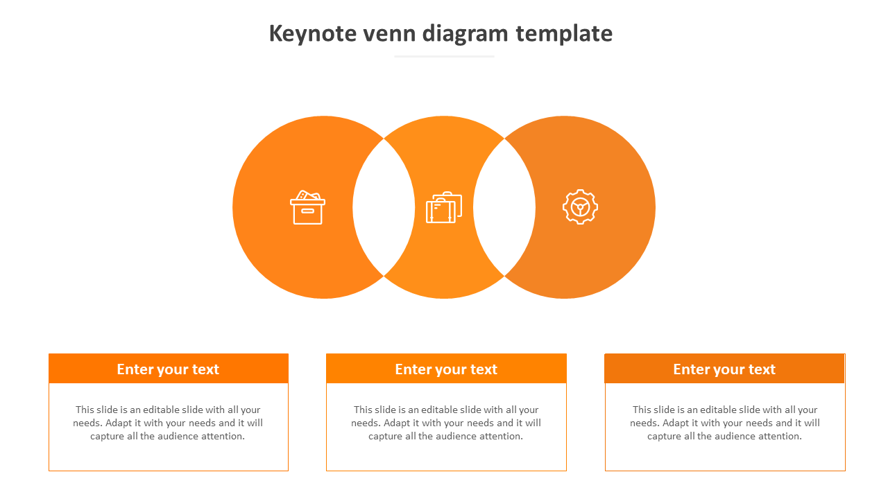 keynote venn diagram template-orange